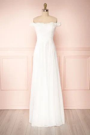 Amanda | White Off-Shoulder Bridal Dress