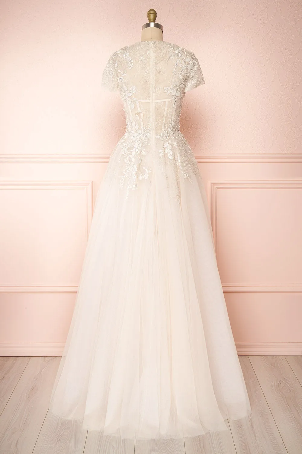 Amina | Embroidered A-Line Bridal Dress