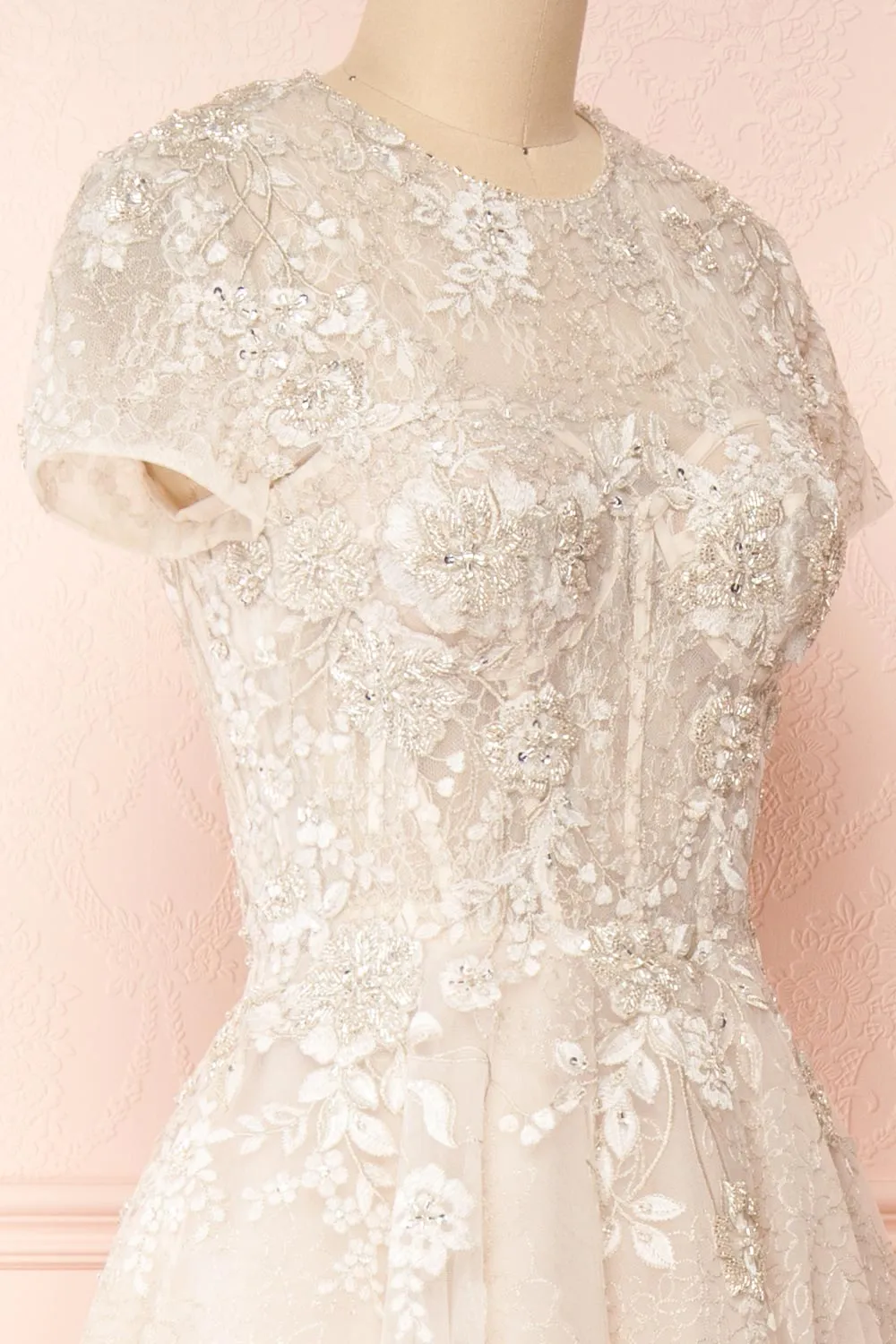 Amina | Embroidered A-Line Bridal Dress
