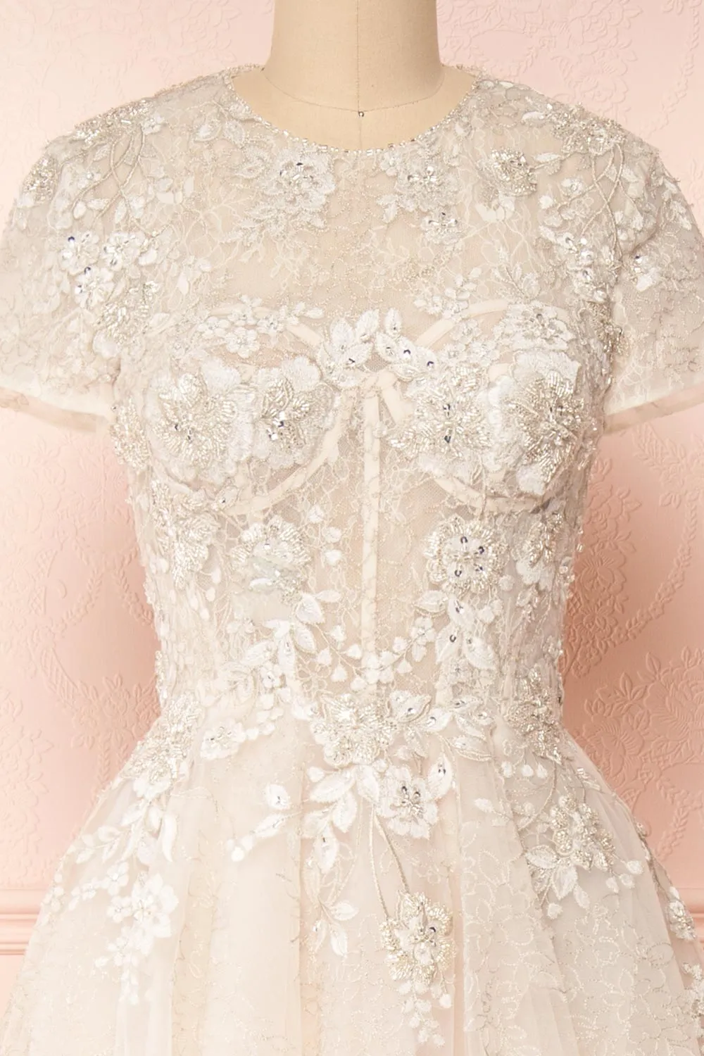 Amina | Embroidered A-Line Bridal Dress