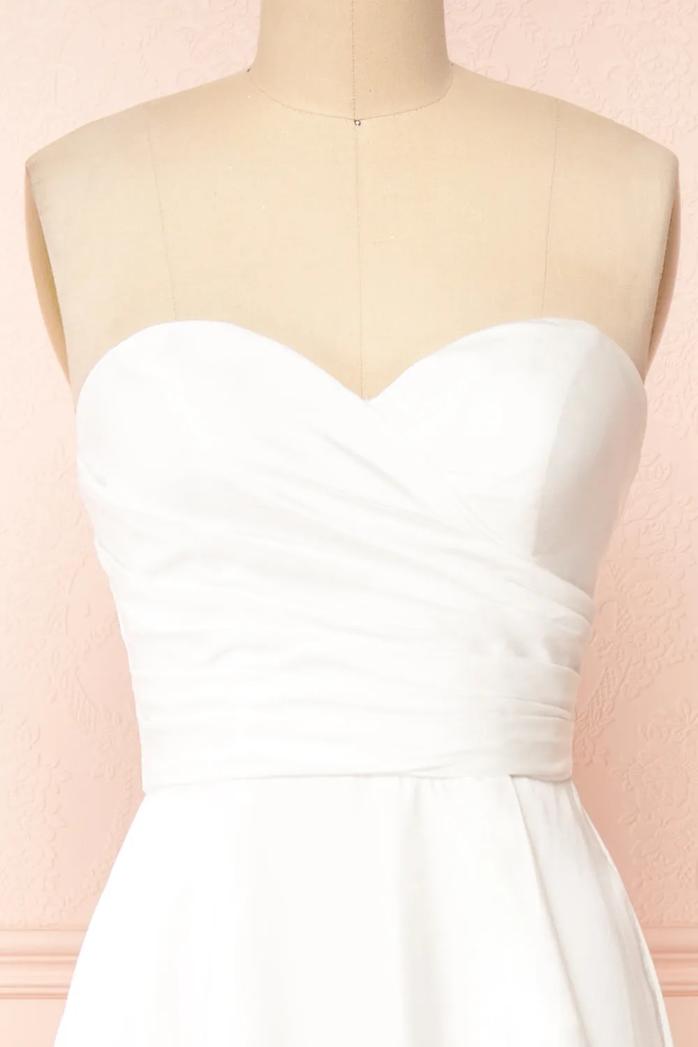 Ariane | White Strapless Bridal Dress