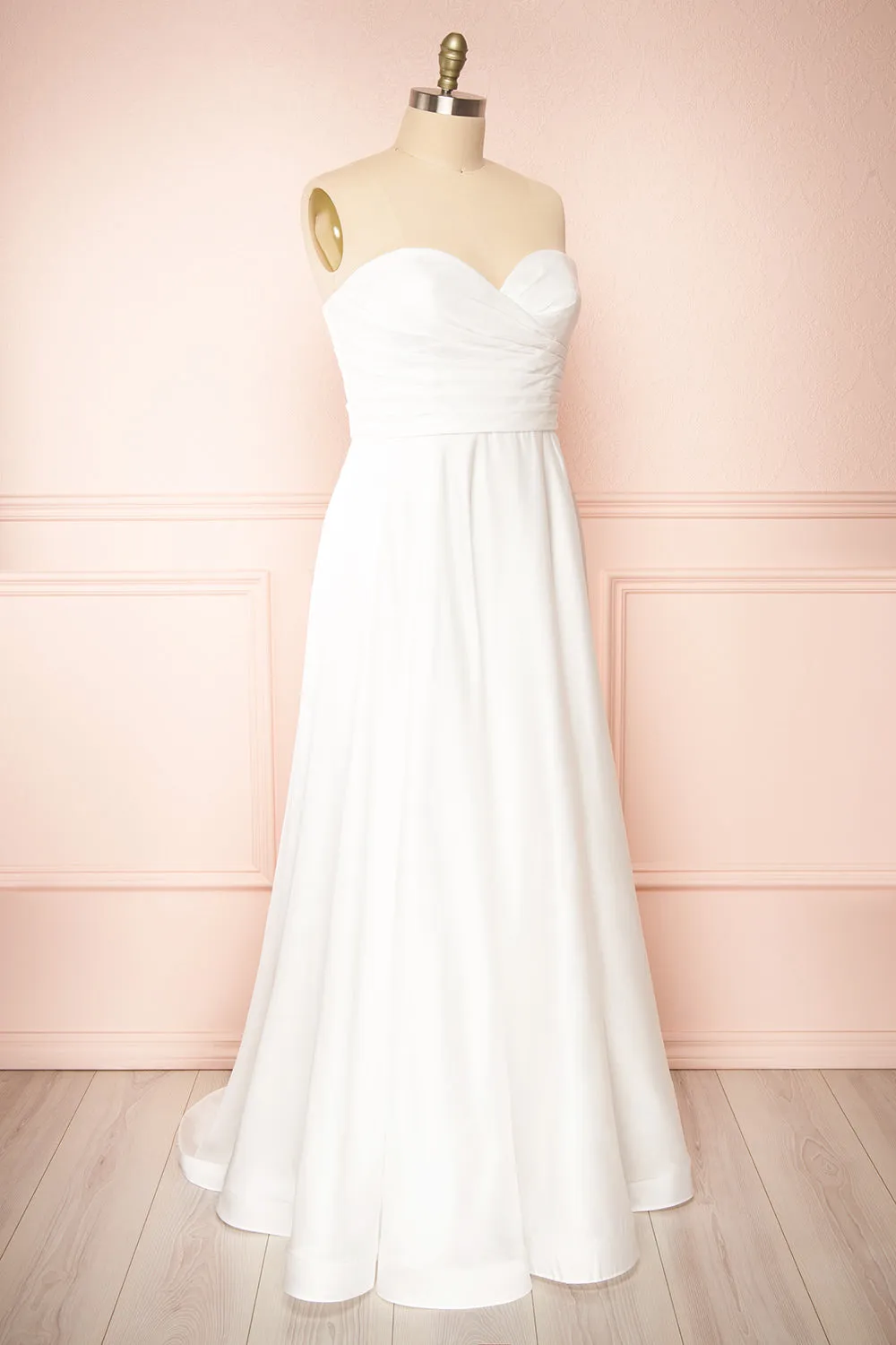 Ariane | White Strapless Bridal Dress