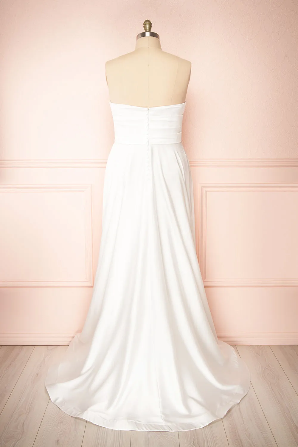 Ariane | White Strapless Bridal Dress