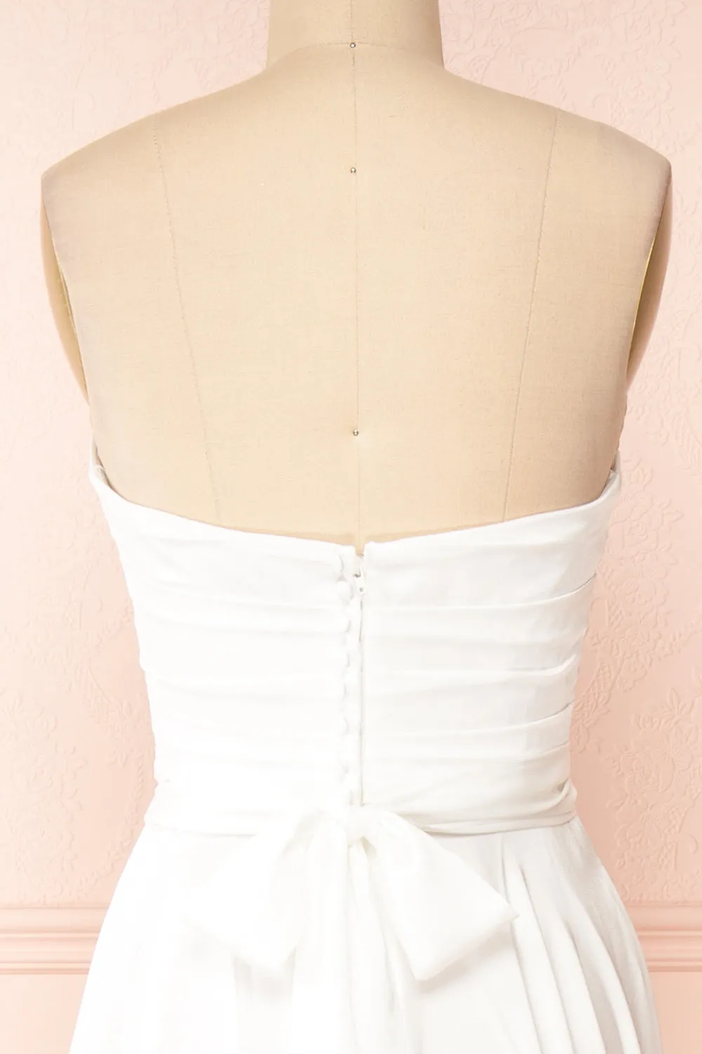 Ariane | White Strapless Bridal Dress