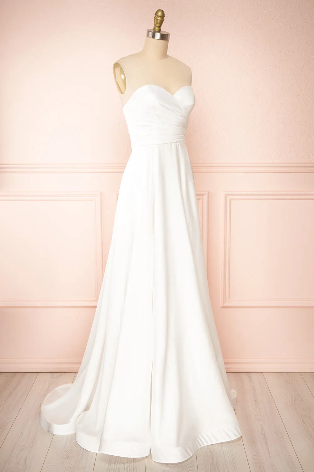 Ariane | White Strapless Bridal Dress