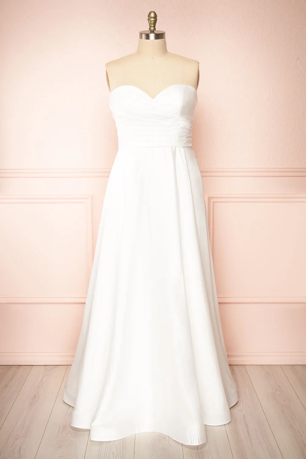 Ariane | White Strapless Bridal Dress