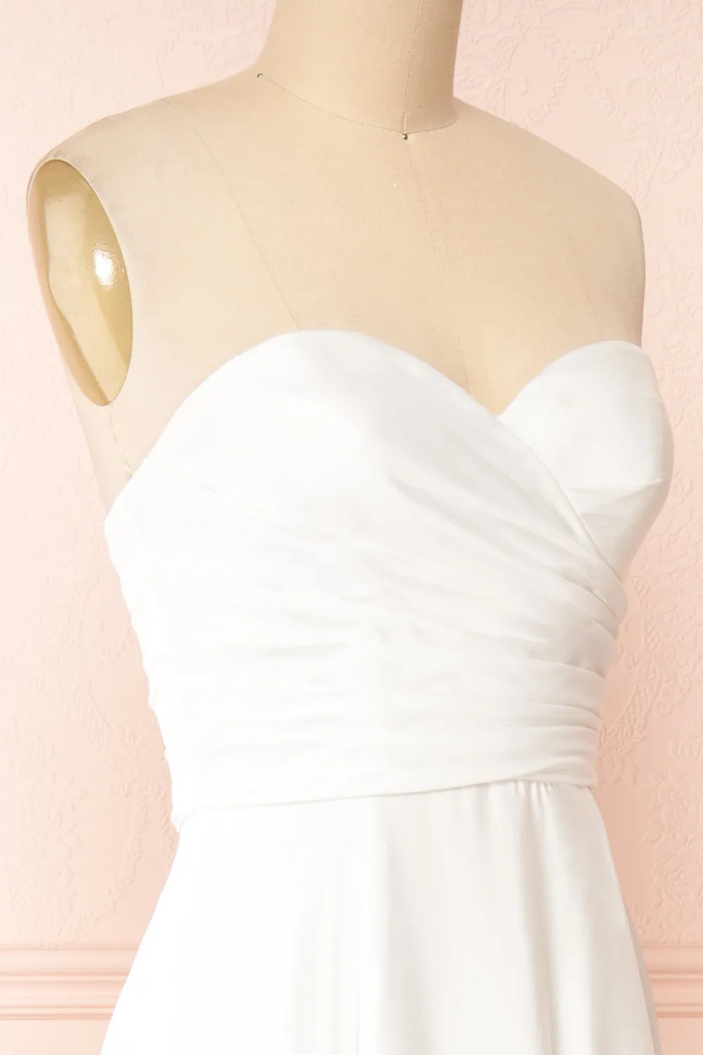 Ariane | White Strapless Bridal Dress