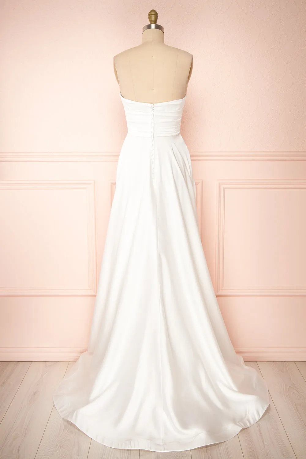 Ariane | White Strapless Bridal Dress