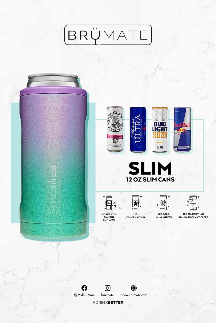 Brümate Hopsulator Slim - Glitter Mermaid