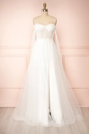 Cossette | Strapless Corset Maxi Dress