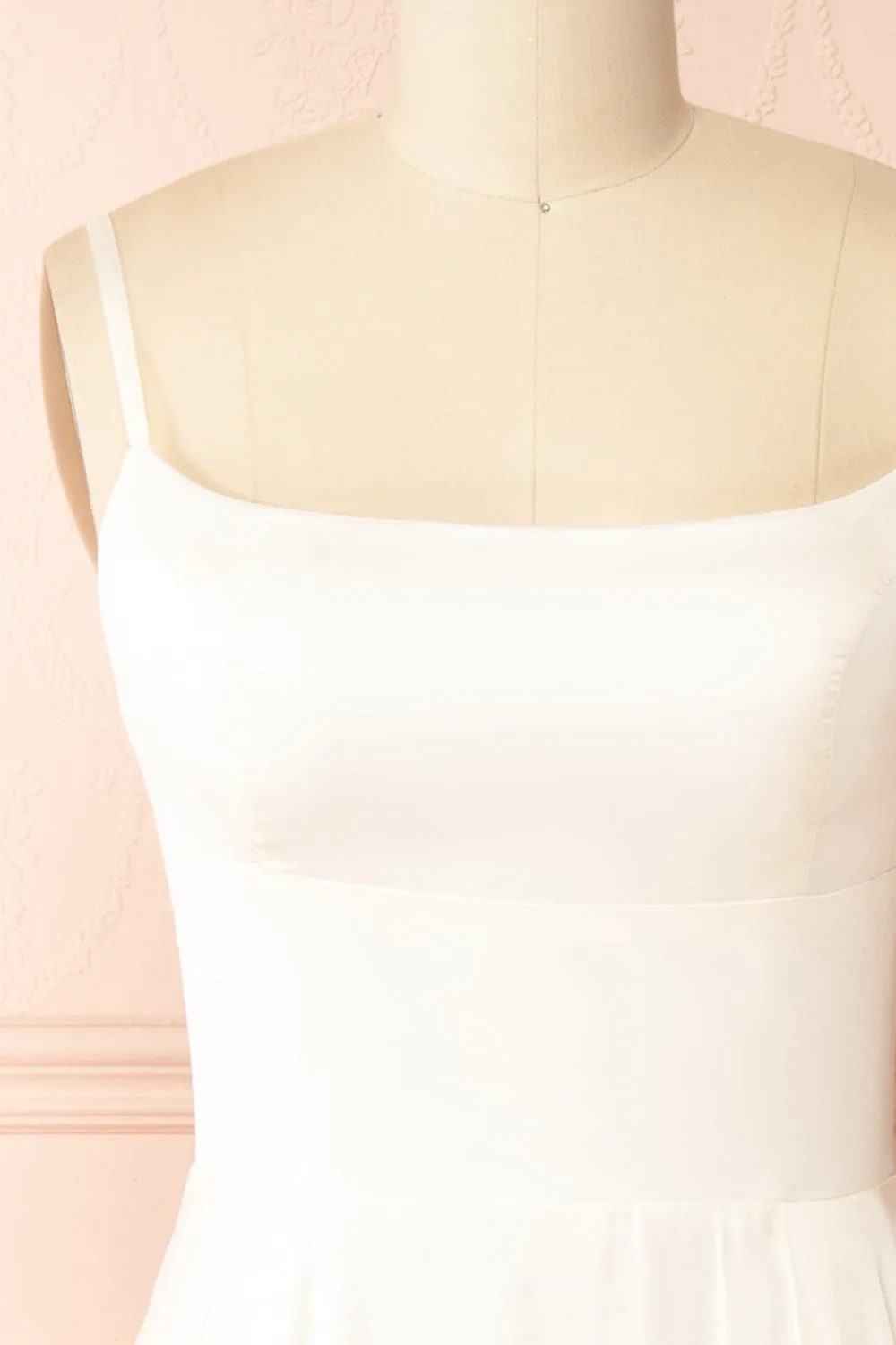 Delfina | Maxi Bridal Satin Dress w/ Slit
