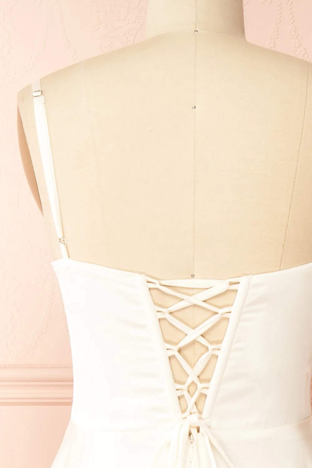 Delfina | Maxi Bridal Satin Dress w/ Slit