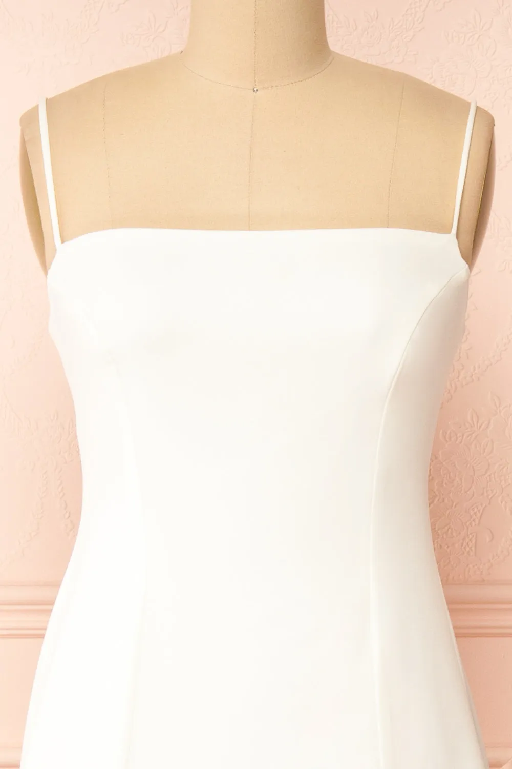 Estella Ivory | Maxi A-line Dress w/ Slit