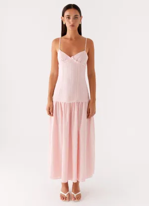 Found You Midi Dress - Pink