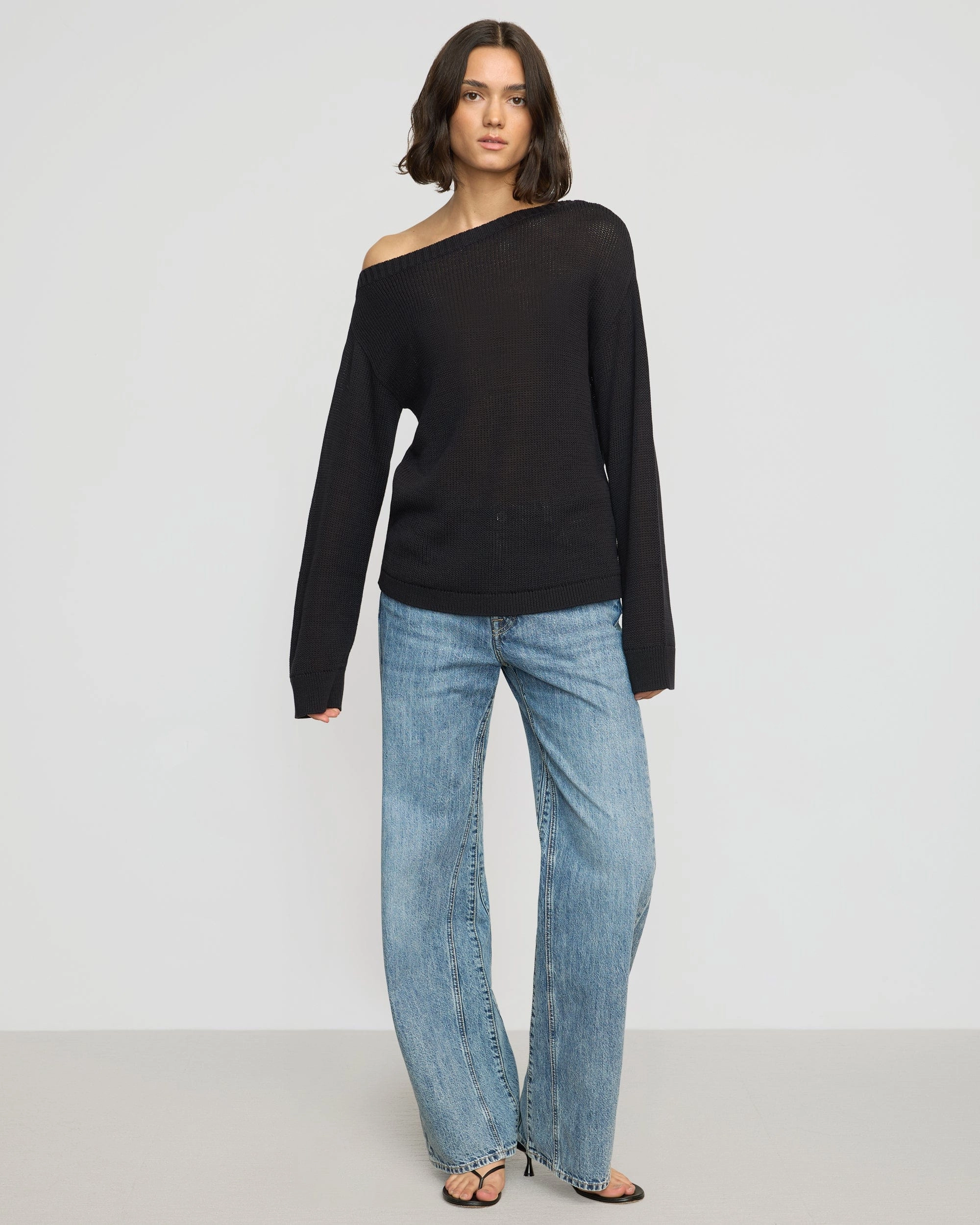Issa Lightweight Off-Shoulder Sweater