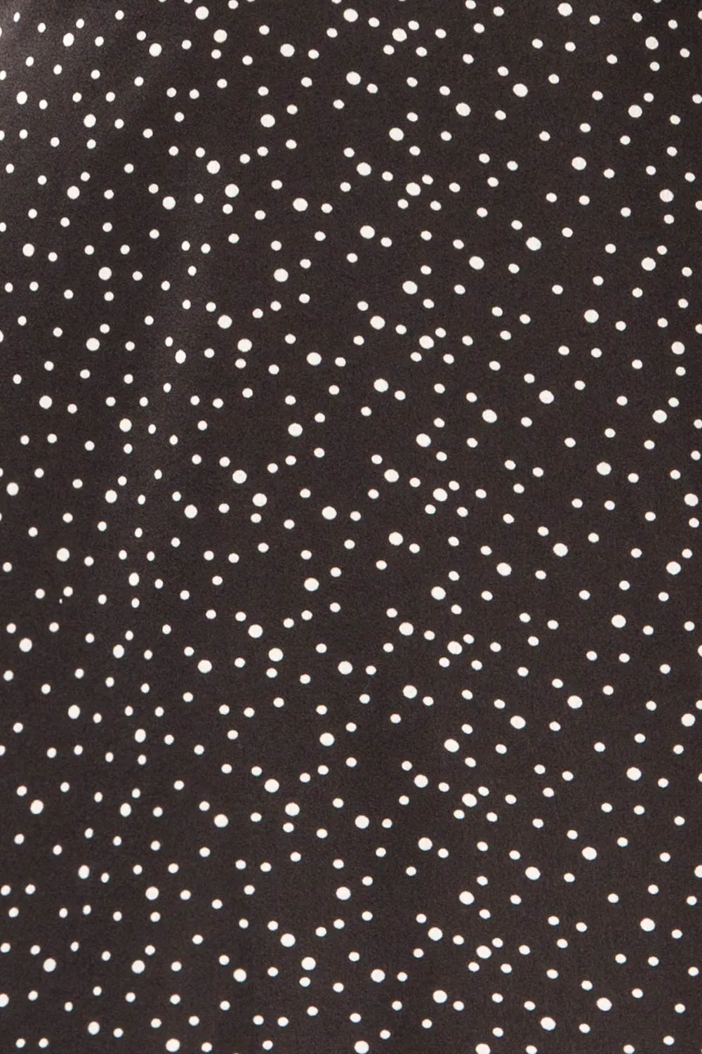 Langon Black | Short Dotted Wrap Dress