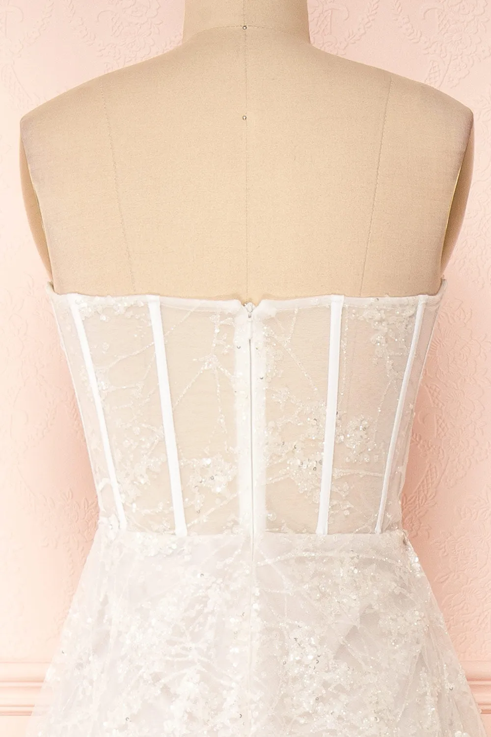 Melodie | Corset Dress w/ Floral Lace