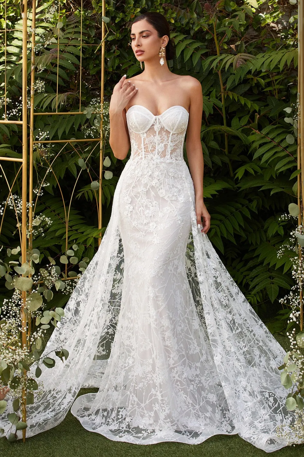 Melodie | Corset Dress w/ Floral Lace