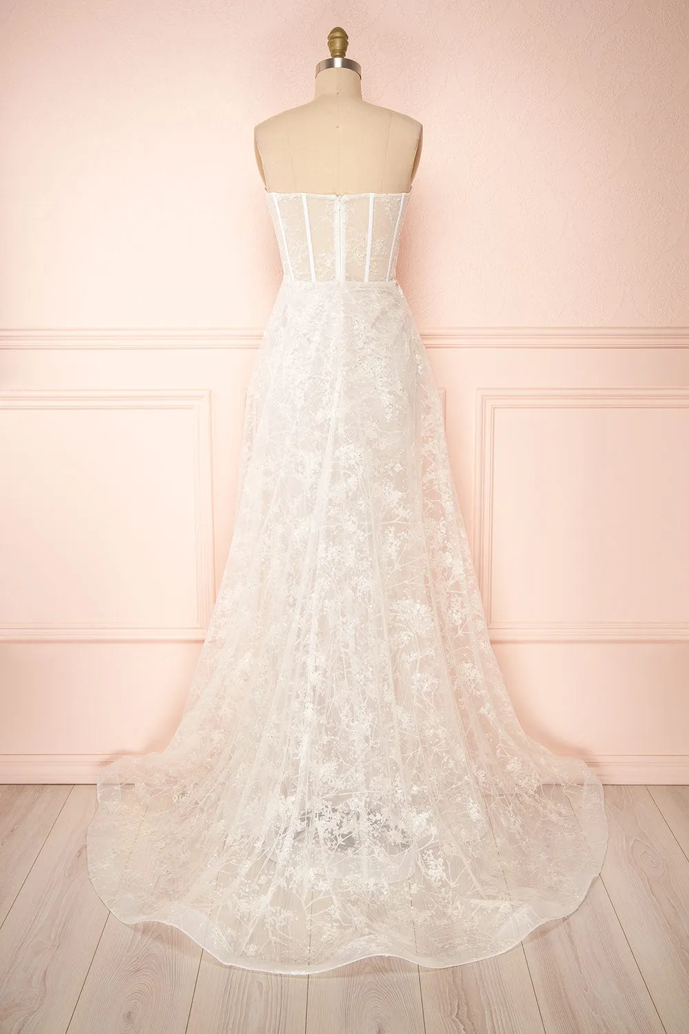 Melodie | Corset Dress w/ Floral Lace