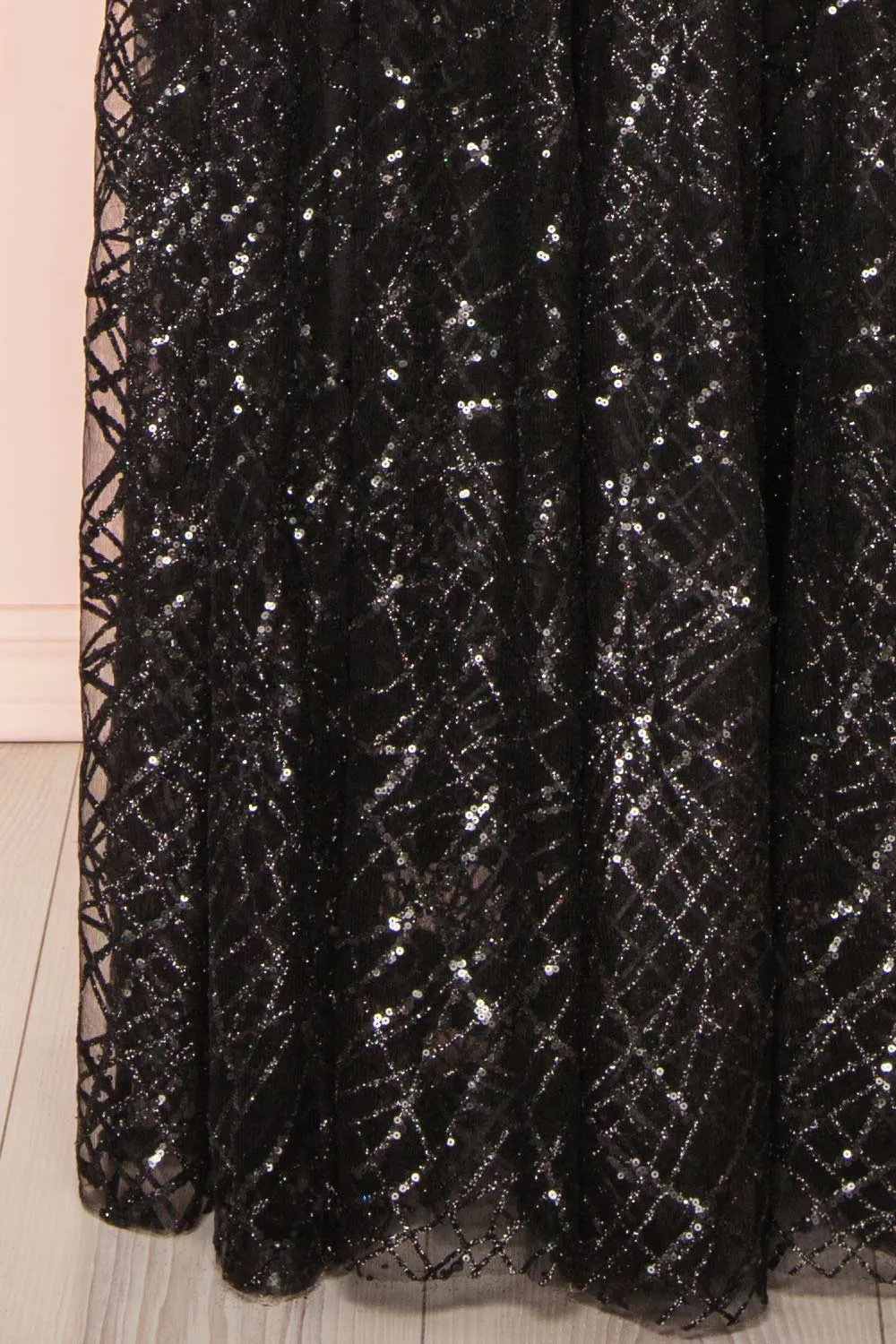 Tyffen Black | Sequin Maxi Dress