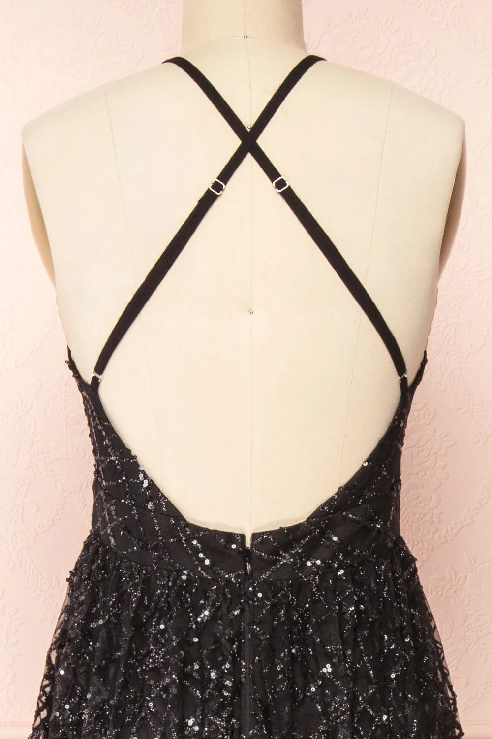 Tyffen Black | Sequin Maxi Dress